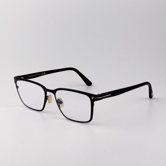Tom Ford Men’s Eyeglasses – Black & Rose Gold | Blue Light Blocking | FT5733-B 0 - Picture 6 of 9